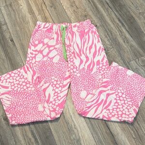 Victoria's Secret Pajama Bottoms in Pink and White